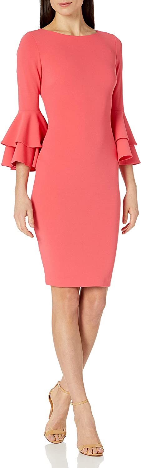 Calvin Klein Women's Tiered Bell Sleeve Dress - Image 8